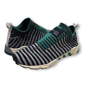 Adidas EQT Equipment ADV Sock Sneaker Knit Sneakers Slip On B37522 Green Men 9.5
